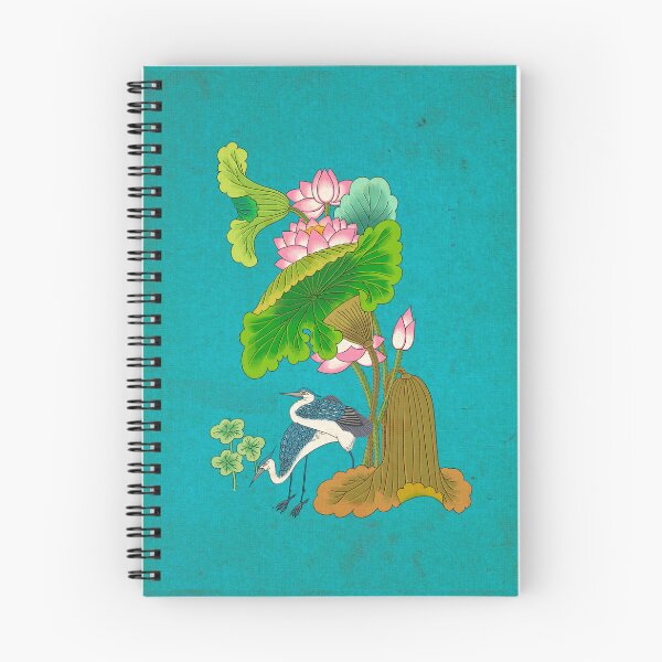 Item preview, Emerald Pond: Pink Lotus and Heron in Harmony  designed and sold by QamarART Paintings.