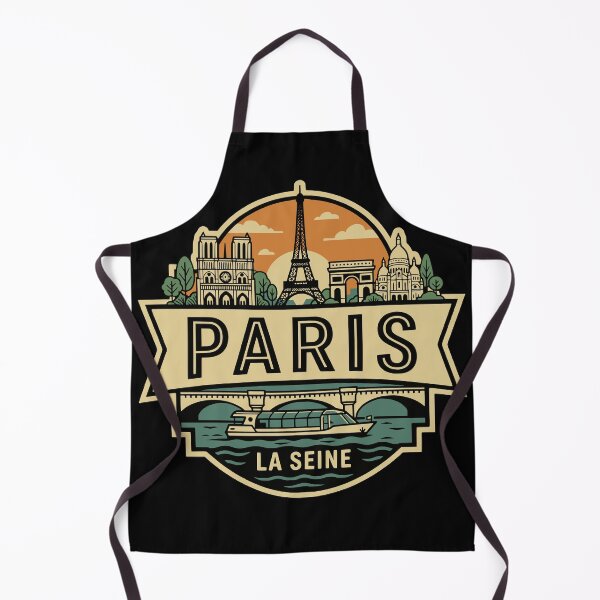 Item preview, Paris Skyline France Vintage Travel Badge designed and sold by Imaginationbeyond.