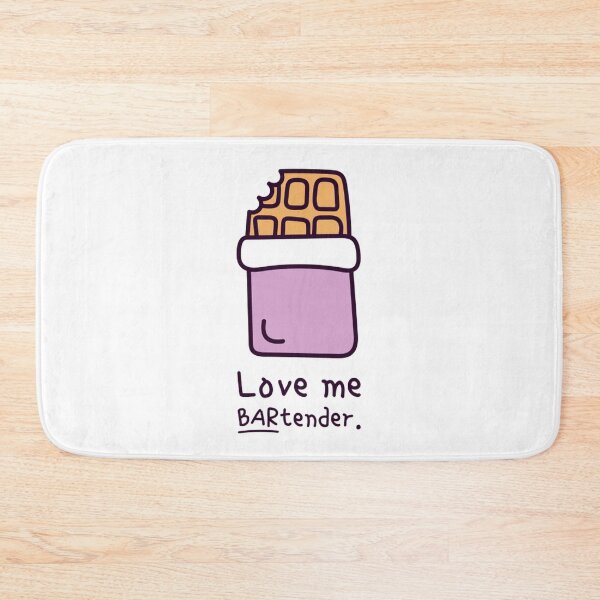 Item preview, Love Me Bartender Chocolate Bar Pun Anti Valentine designed and sold by Thonregurnume.