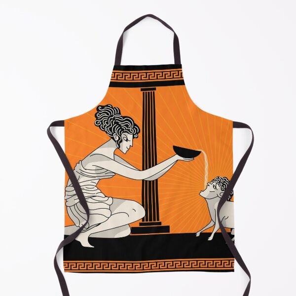 Item preview, circe transforming an argonaut into a pig in greek vase style designed and sold by matintheworld ( delcarmat ).