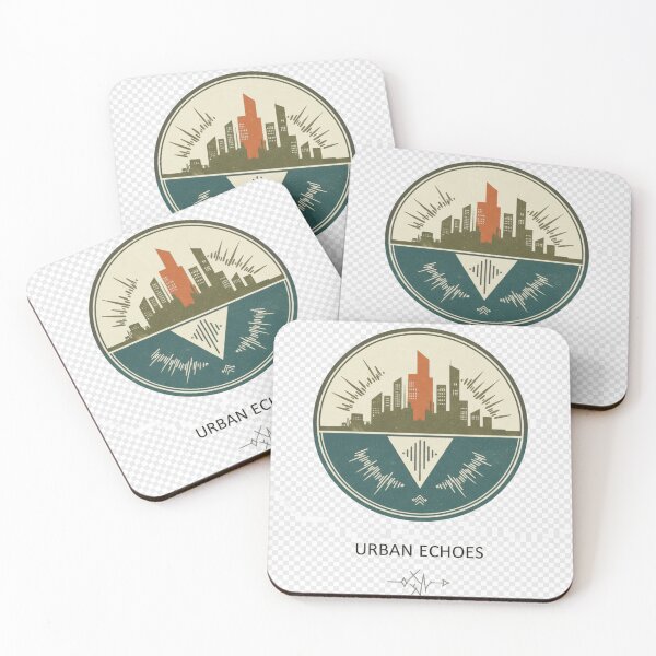 Item preview, Urban Echoes Retro City Sound-wave Badge Sticker | Vintage Urban Emblem designed and sold by mdj96.