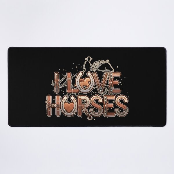 Item preview, I LOVE HORSES cowgirls cowboys ranch farmers farm horse stables horse races horseback rider designed and sold by Jt41.