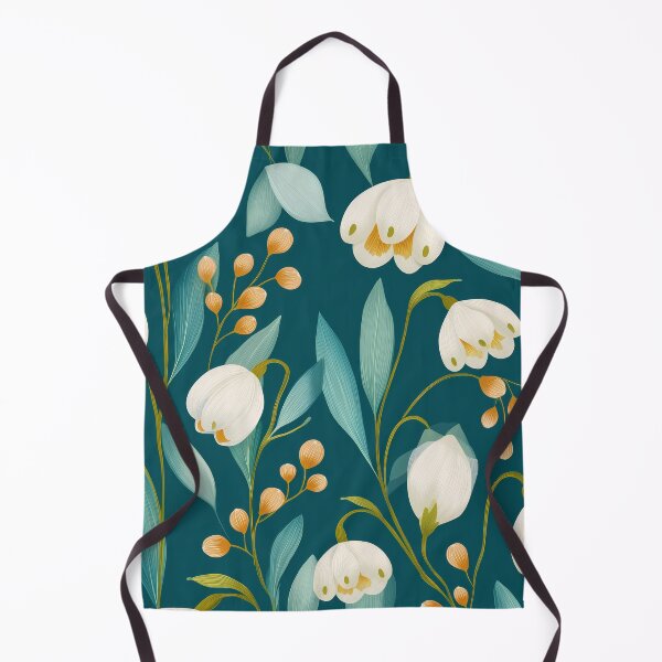 Item preview, Snowdrop Flower Pattern – Delicate Floral Seamless Design designed and sold by BobaBunny76.