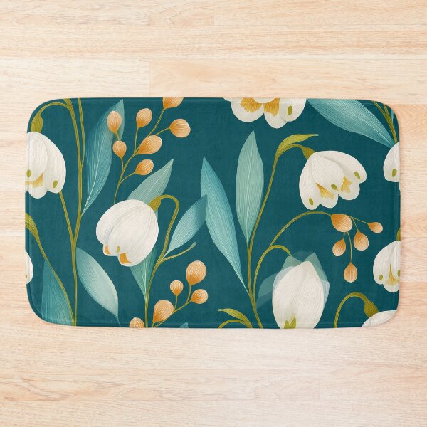 Item preview, Snowdrop Flower Pattern – Delicate Floral Seamless Design designed and sold by BobaBunny76.