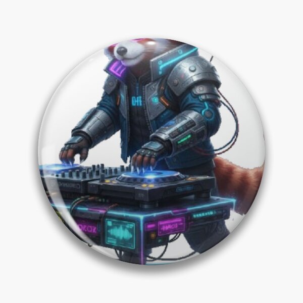 Item preview, Cyberpunk DJ Red Panda designed and sold by vekotpu.