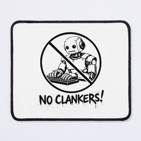 Item preview, No Clankers Keyboard Blakc designed and sold by hunting4designs.
