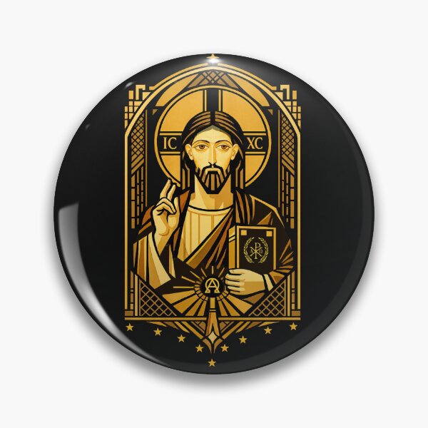 Item preview, Pantocrator: The Golden Gate (Modern Icon) designed and sold by Sanctum Icons.