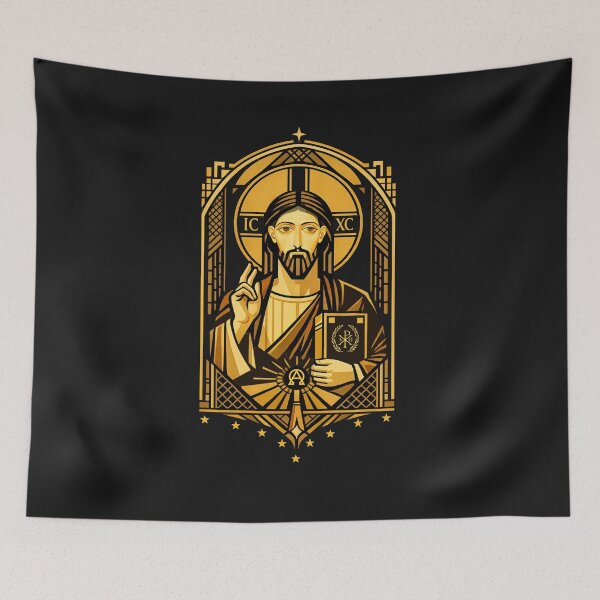 Item preview, Pantocrator: The Golden Gate (Modern Icon) designed and sold by Sanctum Icons.