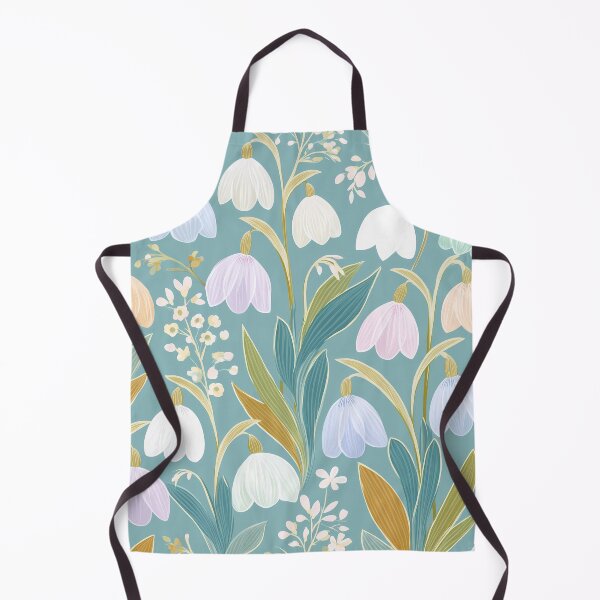 Item preview, Snowdrop Flower Pattern – Delicate Floral Seamless Design designed and sold by BobaBunny76.