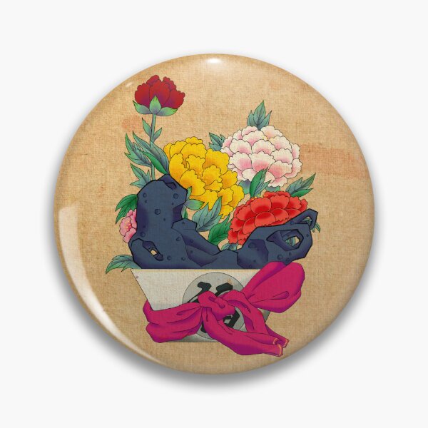 Item preview, Longevity and Wealth: Red Peony Plate on Ivory  designed and sold by QamarART Paintings.