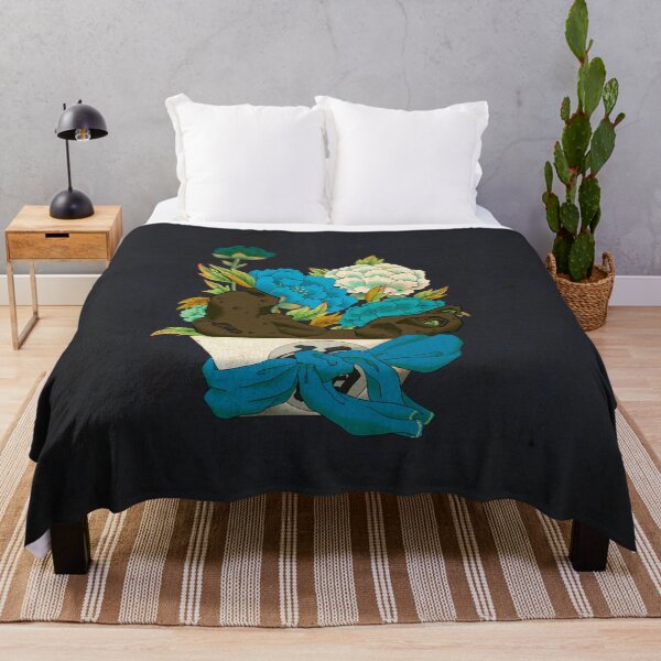 Artikelvorschau, Mitternachtssaphir: Blaue Pfingstrosenplatte auf tiefem Marineblau entworfen und verkauft von QamarART Paintings.