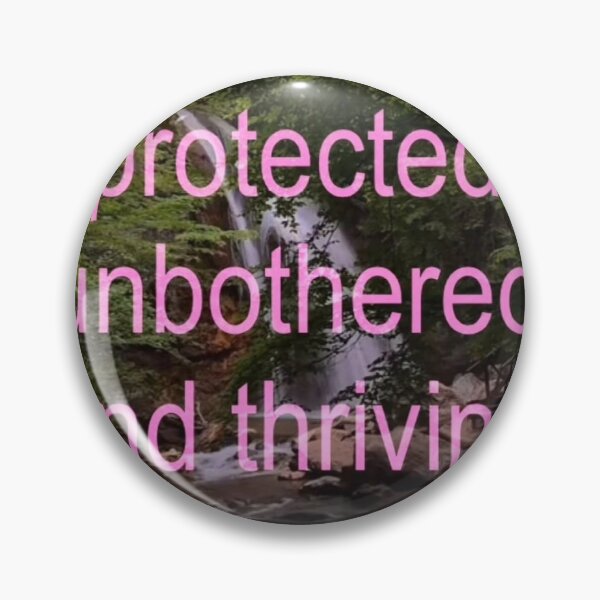 Item preview, Protected Unbothered and Thriving Sticker designed and sold by meredith  bella.