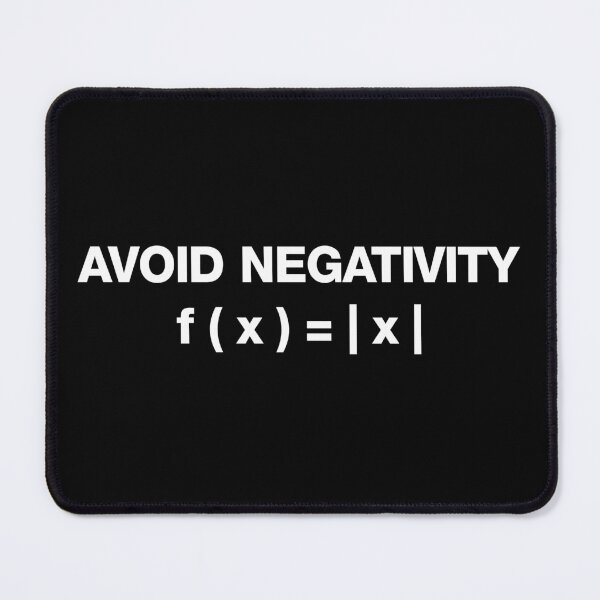 Item preview, Avoid Negativity - Funny Math Equation designed and sold by idalineverica.