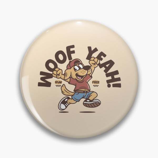 Item preview, Woof Yeah! Funny Running Dog Cartoon – Motivational Sport Design designed and sold by adipra.