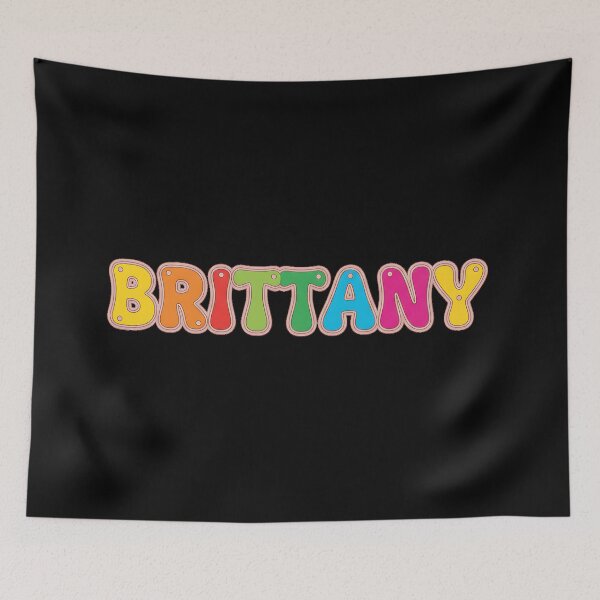 Item preview, ❤️ Brittany Personalized Name Wavy Retro Shirt, Coffee Mug, Sticker Gift designed and sold by HelixPedia.