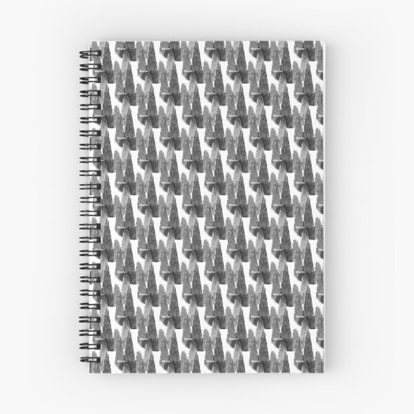 Item preview, Abstract Vertical Mountain Landscape Pattern in Gray designed and sold by Artistestella.
