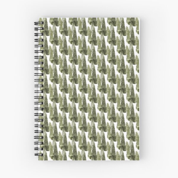 Item preview, Abstract Vertical Mountain Landscape Pattern in Green designed and sold by Artistestella.