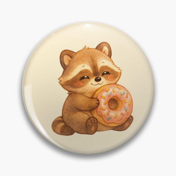 Item preview, Cute Chubby Raccoon with Snack – No Text Edition designed and sold by SakuraWaStyle.