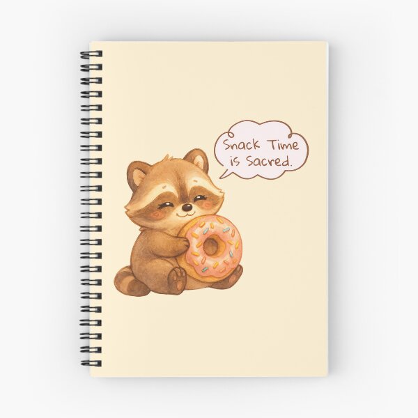 Item preview, Snack Time is Sacred – Cute Raccoon Art for Stickers & Gifts designed and sold by SakuraWaStyle.