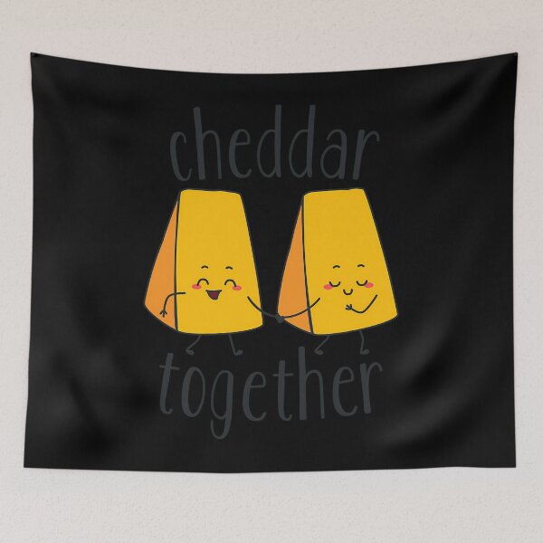 Item preview, Cheddar Together Food Pun designed and sold by dkntrowjh2.