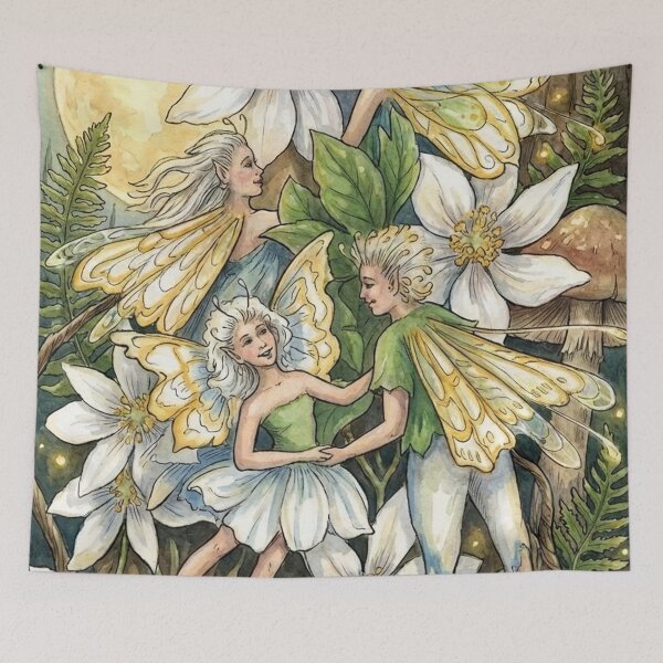 Item preview, Clematis fairies, patupaiarehe designed and sold by Faerieglen.