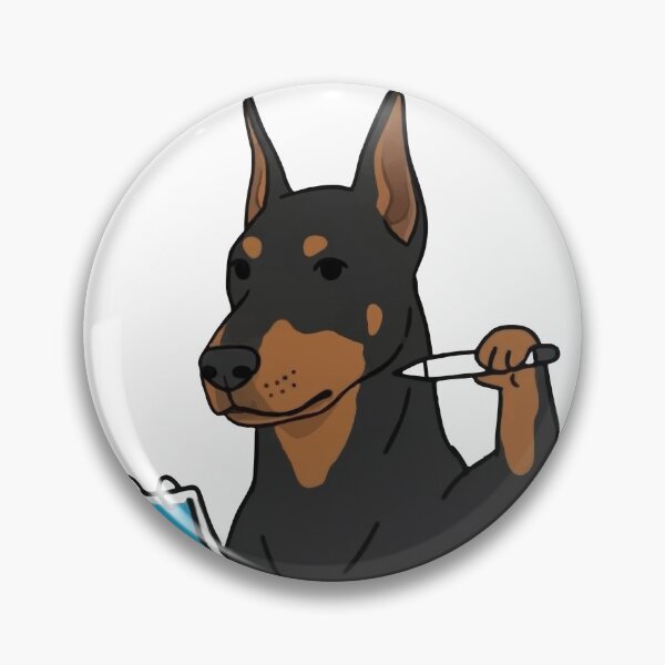 Item preview, Doberman Pretending To Be Productive designed and sold by WhatsupDawg.