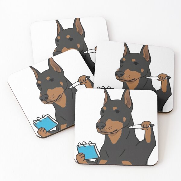 Item preview, Doberman Pretending To Be Productive designed and sold by WhatsupDawg.