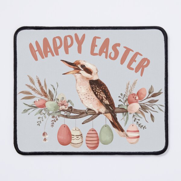 Item preview, Australian Easter Kookaburra – Cute Native Bird with Easter Eggs designed and sold by Wennebabs.