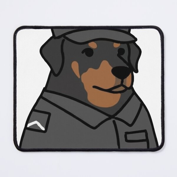 Item preview, Doberman Officer Standing On Duty designed and sold by WhatsupDawg.
