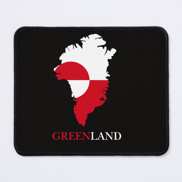 Item preview, Greenland Map Silhouette with National Flag designed and sold by  Merch08 .