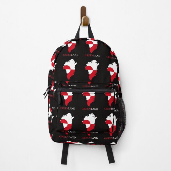 Item preview, Greenland Map Silhouette with National Flag designed and sold by Merch08 .