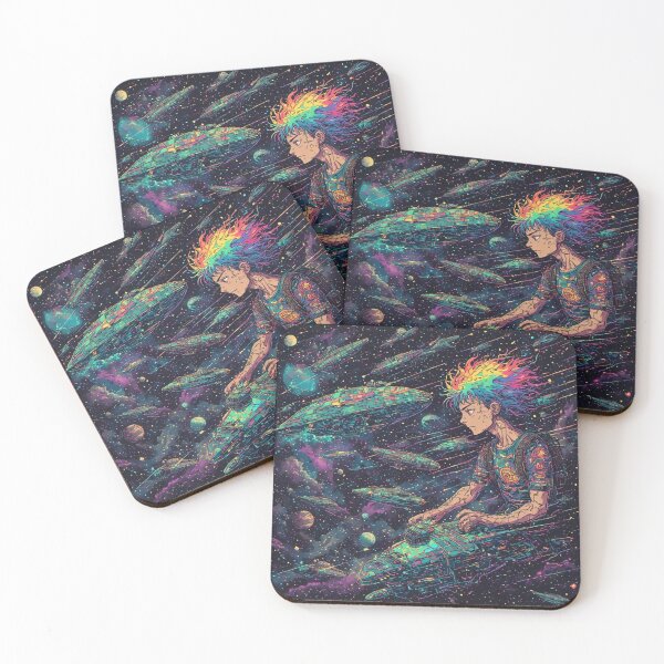 Item preview, Primary: Neon Overdrive: The Lost Synthwave Space Opera  Alternative: Cyber-Psychedelic Chaos: A Retro-Futurist Dreamscape designed and sold by Design Repo.