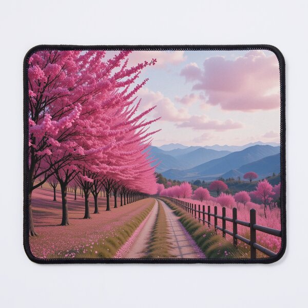 Item preview, Dreamlike Pink Blossom Path designed and sold by PixelVibe782.