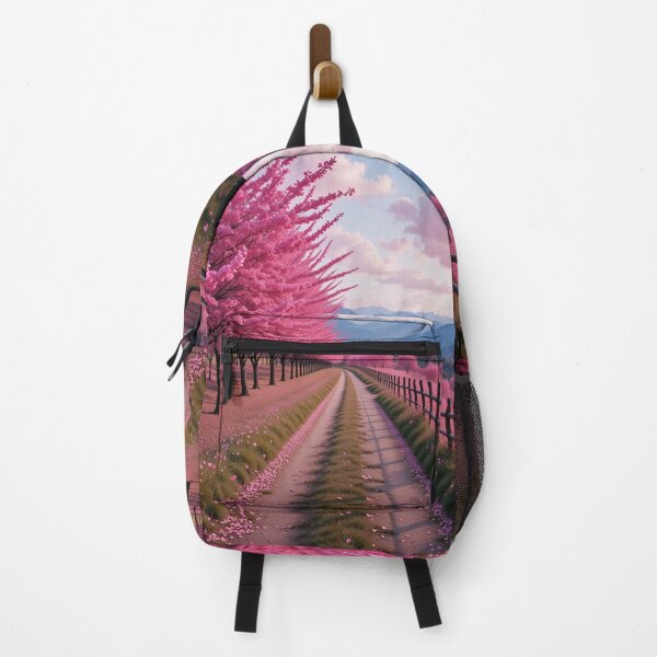 Item preview, Dreamlike Pink Blossom Path designed and sold by PixelVibe782.