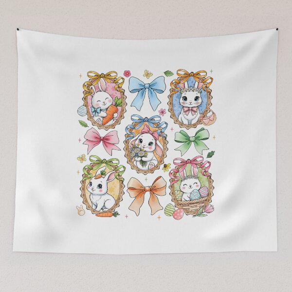 Item preview, Floral Coquette Easter Bunny designed and sold by Spencerhowar.