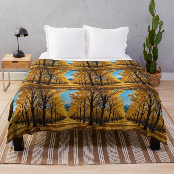 Item preview, Golden Ginkgo Avenue designed and sold by PixelVibe782.