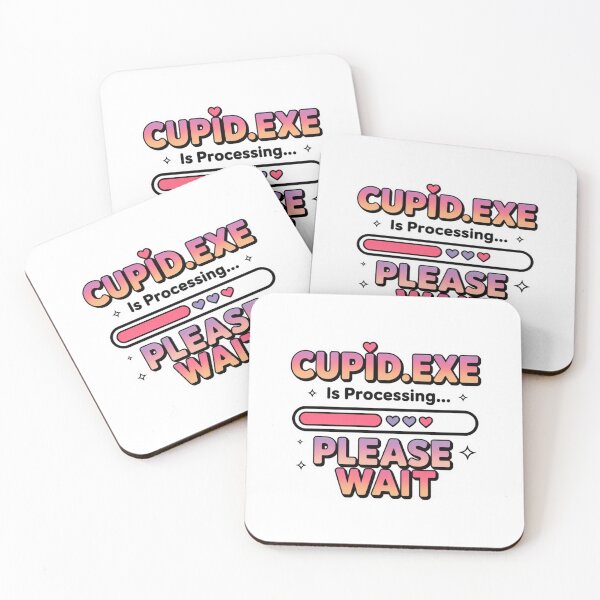 Item preview, Cupid.exe Is Processing Please Wait. Funny Tech Love Loading Typography designed and sold by Aarvya Fashion Club ( A.F.C ).