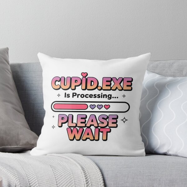 Item preview, Cupid.exe Is Processing Please Wait. Funny Tech Love Loading Typography designed and sold by Aarvya Fashion Club ( A.F.C ).