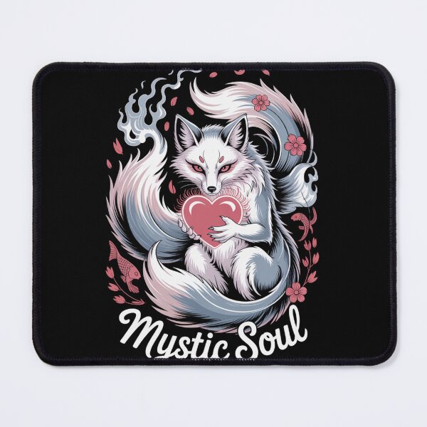 Item preview, Mystic Soul - Japanese Kitsune Fox Heart Valentine Spirit designed and sold by DarylWelsh2024.