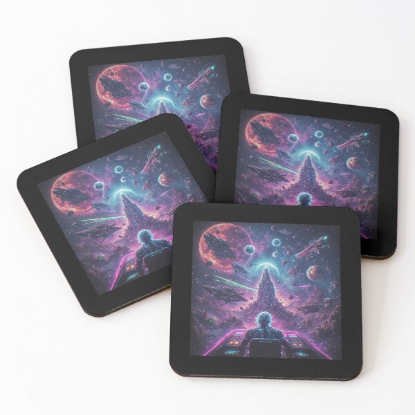 Item preview, Primary: Neon Overdrive: The Lost Synthwave Space Opera  Alternative: Cyber-Psychedelic Chaos: A Retro-Futurist Dreamscape designed and sold by Design Repo.