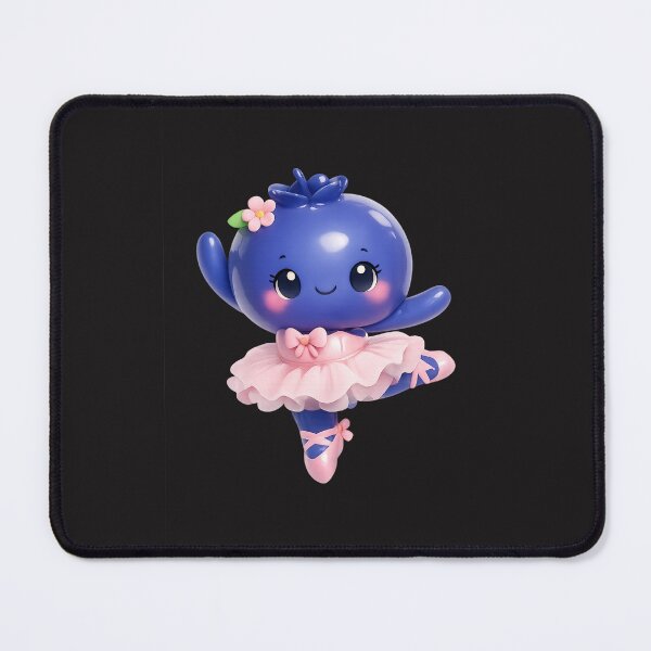 Item preview, Cute Blueberry Ballerina | Kawaii Wholesome Fruit Character Art designed and sold by Moons Studio.
