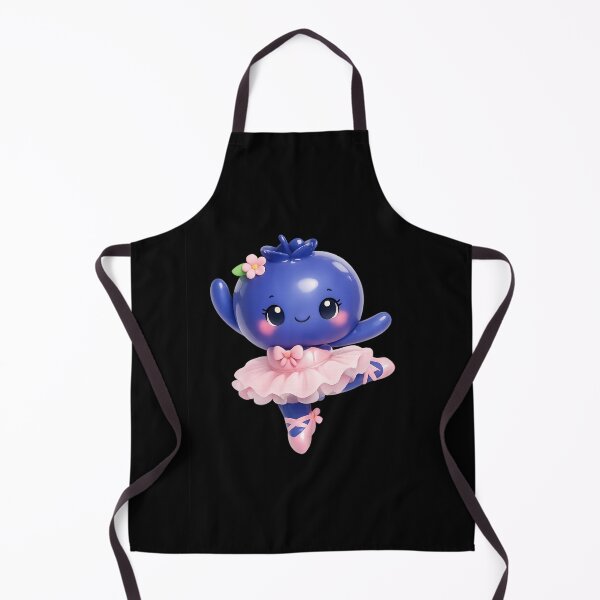 Item preview, Cute Blueberry Ballerina | Kawaii Wholesome Fruit Character Art designed and sold by Moons Studio.