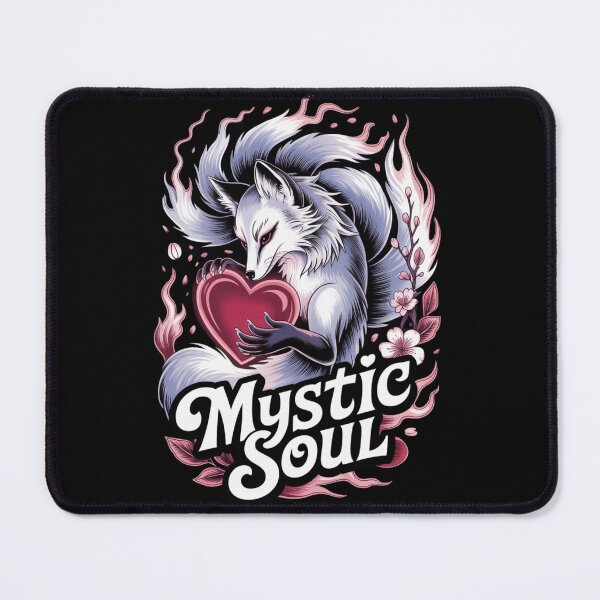 Item preview, Mystic Soul - White Kitsune Fox Spirit Valentine Love Art designed and sold by DarylWelsh2024.