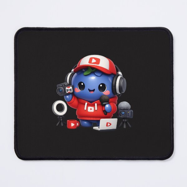 Item preview, Cute Blueberry Vlogger | Kawaii Fruit Content Creator Character Art designed and sold by Moons Studio.