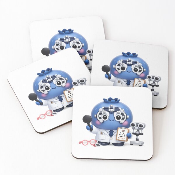 Item preview, Cute Blueberry Optometrist | Kawaii Fruit Eye Doctor Character Art designed and sold by Moons Studio.