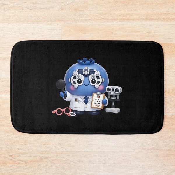 Item preview, Cute Blueberry Optometrist | Kawaii Fruit Eye Doctor Character Art designed and sold by Moons Studio.