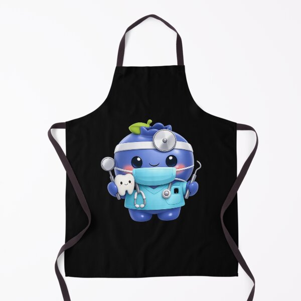 Item preview, Cute Blueberry Dentist | Kawaii Fruit Dental Character Art designed and sold by Moons Studio.