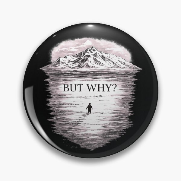 Item preview, Penguin But Why Mountains Motivational Design designed and sold by Michasstuckey.