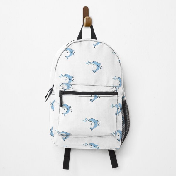 Item preview, Cute Blue Dolphin Splash Illustration – Happy Ocean Animal Art designed and sold by Snapystyle.