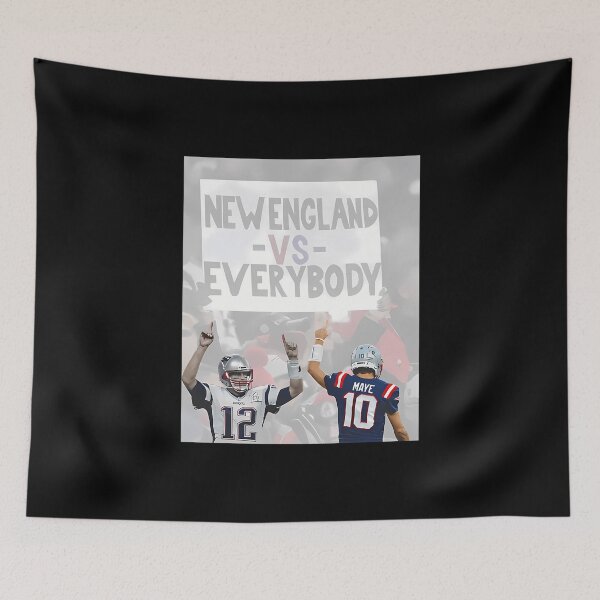 Item preview, New England Vs Everybody Football - Patriots Fan Rivalry Tom Brady And Drake Maye  designed and sold by Rachelle0Utz.